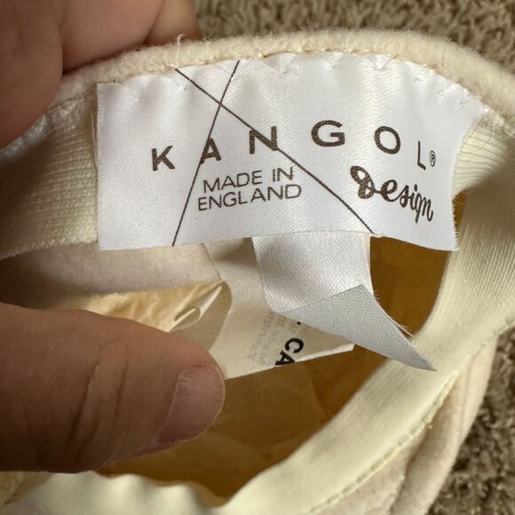 Kangol Old Course St. Andrews Ivory Flat Cap Wool Blend Golf Hat Vintage - Picture 6 of 10